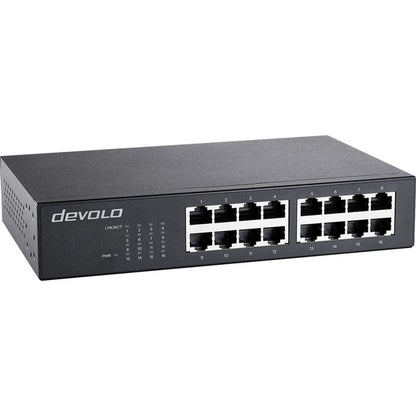 Devolo Gigabit Ethernet Switch 16 Θύρες 7235 (μαύρος)