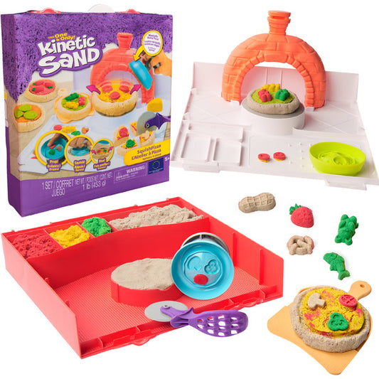 Spinmaster Kinetic Sand - Σετ Πίτσας Squish (453 γραμμάρια άμμου)