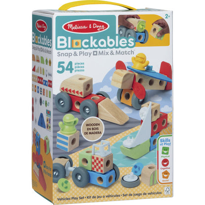 Spinmaster Melissa & Doug - Blockables Fahrzeuge Spielset