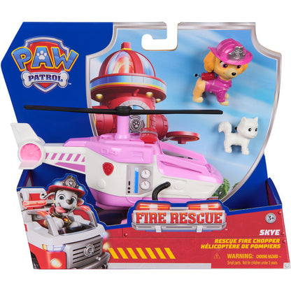 Spinmaster Paw Patrol Πυροσβεστική Διάσωση - Ελικόπτερο Σκ του Σκάι (με φιγούρα Σκ και φιγούρα γάτας)
