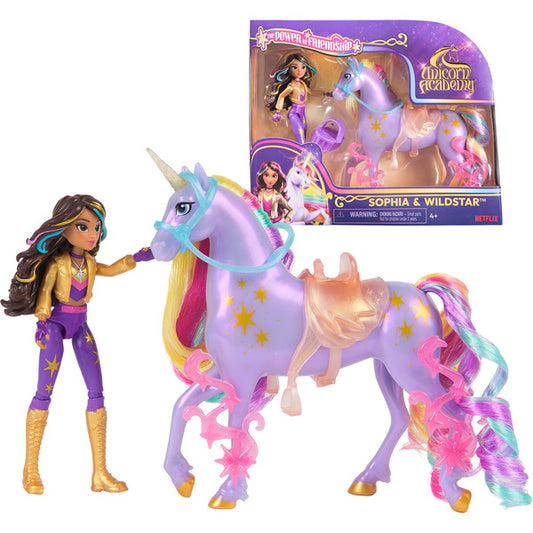 Spinmaster Unicorn Academy - Sophia και το Εγώ Χάρις (με αληθινή χαίτη και ουρά καθώς και βούρτσα)