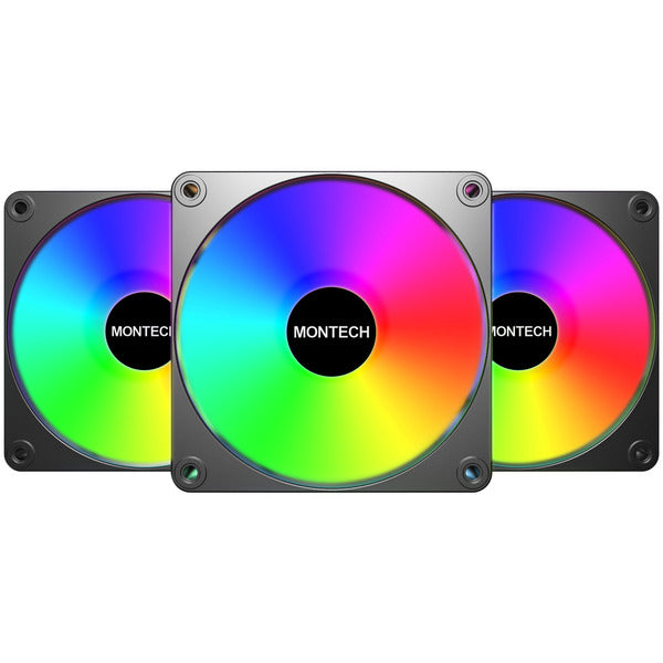 Montech GF120R V2 ARGB (Μαύρο/Άσπρο, 3τμχ, Αντεστραμμένο, 120 mm)