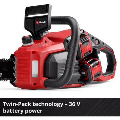 Einhell Professional Akku-Kettensäge GP-LC 36/40 Li BL-Solo, 36Volt (2x18V) (rot/schwarz, ohne Akku und Ladegerät)