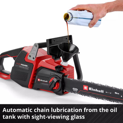 Einhell Professional Akku-Kettensäge GP-LC 36/40 Li BL-Solo, 36Volt (2x18V) (rot/schwarz, ohne Akku und Ladegerät)