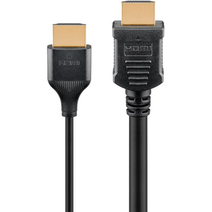 Goobay Slim Υψηλής Ταχύτητας HDMI Καλώδιο με Ethernet, 8K @ 60Hz (μαύρο, 0,5 μέτρα)