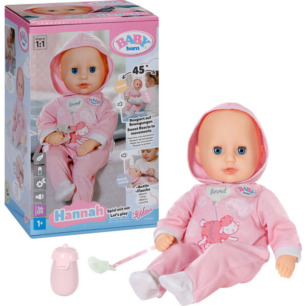 ZAPF Creation BABY born® Hannah Spiel mit mir 36cm