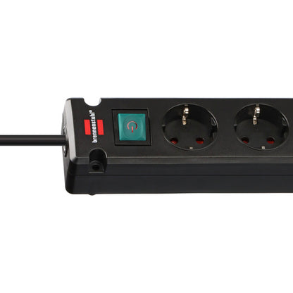 Brennenstuhl Bremounta Steckdosenleiste 5-fach, 2x USB-C (schwarz, 3 Meter Kabel, 2x USB, mit Sicherheitsschalter)