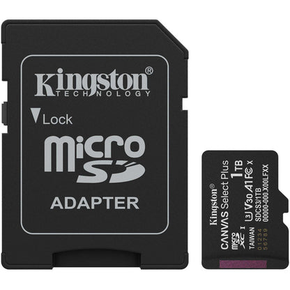 Kingston Canvas Select Plus 1 TB MicroSDXC (Μαύρο, UHS-I U3, Class 10, V30)