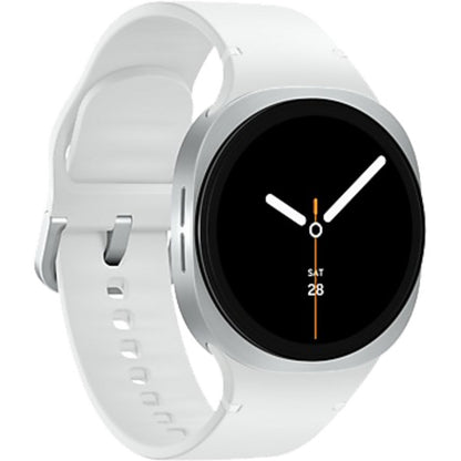 Samsung Galaxy Watch8 (silber, 40 mm, Sport Band S/M)
