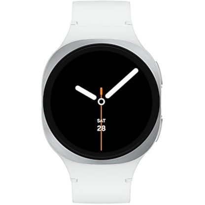 Samsung Galaxy Watch8 (silber, 40 mm, Sport Band S/M)