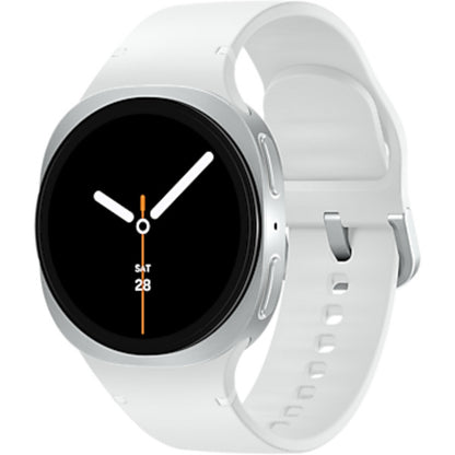 Samsung Galaxy Watch8 (silber, 40 mm, Sport Band S/M)