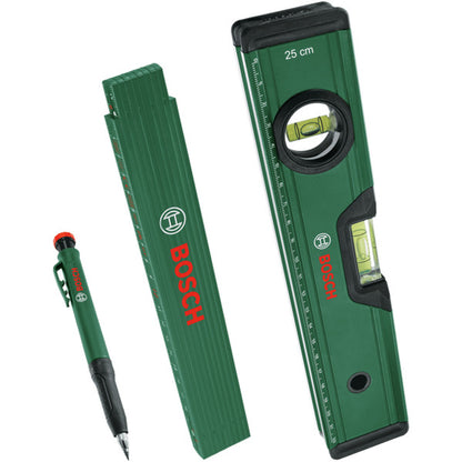 Bosch Powertools Markierungs-Set, 3-teilig (grün/schwarz, 3-teilig)