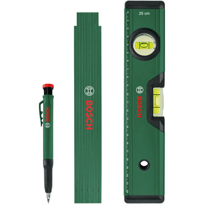 Bosch Powertools Markierungs-Set, 3-teilig (grün/schwarz, 3-teilig)