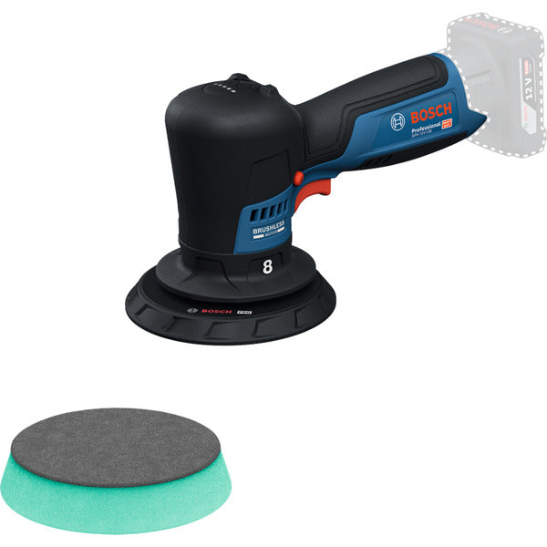 Bosch Powertools Akku-Poliermaschine GPX 12V-125 Professional solo, 12Volt (blau/schwarz, ohne Akku und Ladegerät)