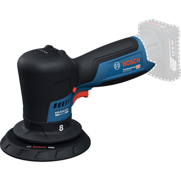 Bosch Powertools Akku-Poliermaschine GPX 12V-125 Professional solo, 12Volt (blau/schwarz, ohne Akku und Ladegerät)