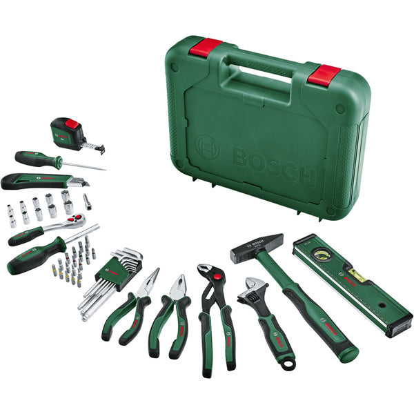Bosch Powertools Advanced Hand Tool S, 52-teilig (grün, mit Werkzeugkoffer)