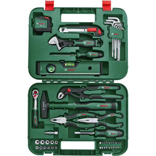 Bosch Powertools Advanced Hand Tool S, 52-teilig (grün, mit Werkzeugkoffer)