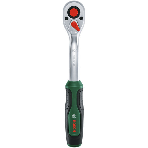 Bosch Powertools 1/2" Ratschen-Set mit Steckschlüsseln, 25-teilig (grün, Drehmoment bis 768 Nm, im Koffer)