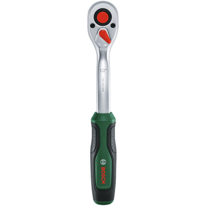 Bosch Powertools 1/2" Ratschen-Set mit Steckschlüsseln, 25-teilig (grün, Drehmoment bis 768 Nm, im Koffer)