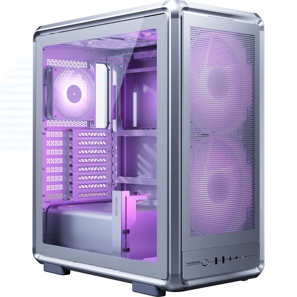 Cooler Master Masterframe 500 Mesh ARGB (ασημί, Θωρακισμένο Γυαλί)