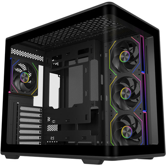 Cooler Master Elite 600 ARGB (μαύρο, Tempered Glass x 2)