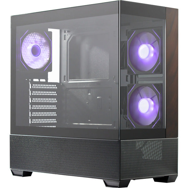 Cooler Master Elite 690 Ξύλο (μαύρο/ξύλο, Θρυλικό Γυαλί x 2)