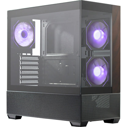 Cooler Master Elite 690 Ξύλο (μαύρο/ξύλο, Θωρακισμένο Γυαλί x 2)