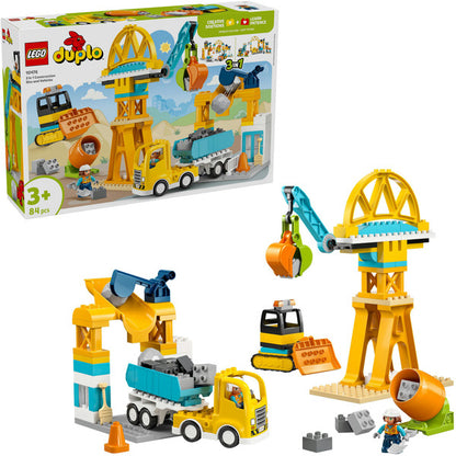 LEGO 10476 DUPLO Town Baustelle mit Baufahrzeugen - 3-in-1-Set