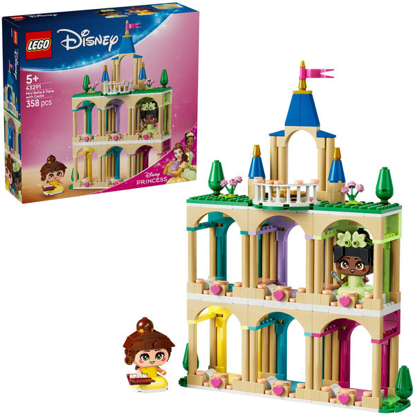 LEGO 43291 Disney Princess Die Mini-Prinzessinnen Belle και Tiana με το κάστρο τους