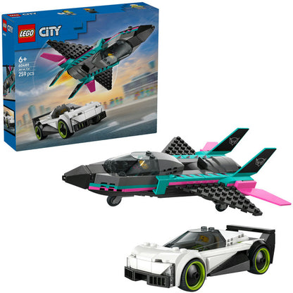 LEGO 60489 City Jet Fighter vs. Racing Car