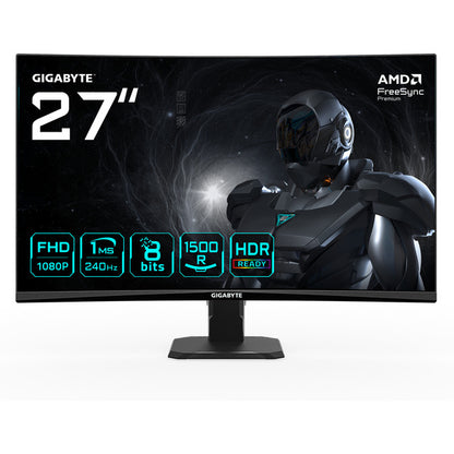 GigaByte GS27FC2 (68.6 cm (27 Zoll), schwarz, FullHD, VA, Curved, HDR-Ready, 240Hz Panel)