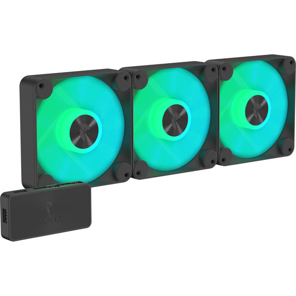 APNX FP1-120-3 Pack (schwarz, 3er Pack, 120 mm)