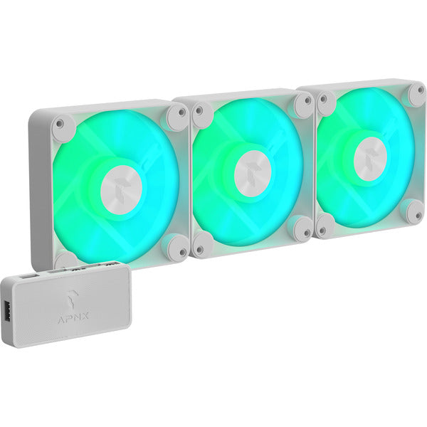 APNX FP1-120-3 Pack (weiß, 3er Pack, 120 mm)