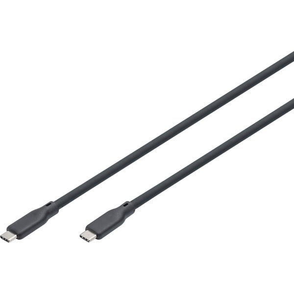 Digitus USB4 Gen 2x2 Silicone USB-C to USB-C Cable (Black, 2 Meters, PD Charging up to 240 Watts)