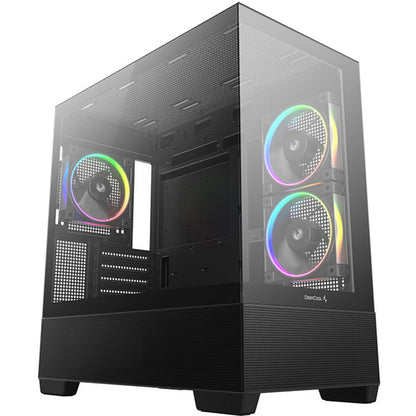 Deepcool CG380 3F (μαύρο, tempered glass x 2)