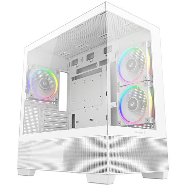 Deepcool CG380 3F (λευκό, Τζάμι Tempered x 2)