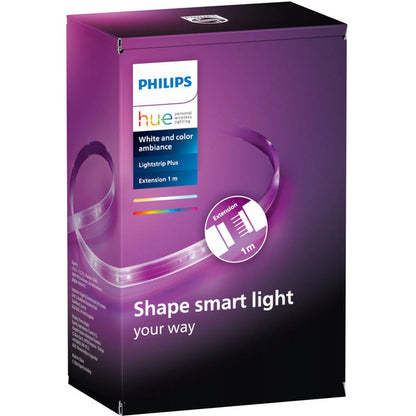 Philips Hue Λωρίδα Φωτός Λευκού & Χρωματικού Φάσματος Ambiance Plus Επέκταση V4 1 Μέτρο (λευκό)