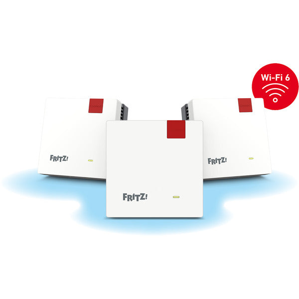 FRITZ! Mesh Set 1600 3-pack (weiß/grau, 3x WLAN Repeater 1200 AX)