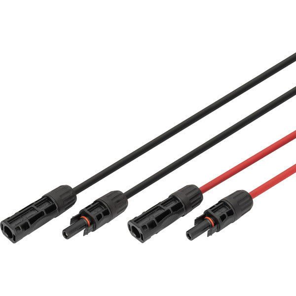 Digitus Solarkabel Verlängerung Ø 6mm² PV 1.500Volt (2x 15 Meter - 1x rot, 1x schwarz, MC4-Stecker / -Buchse)