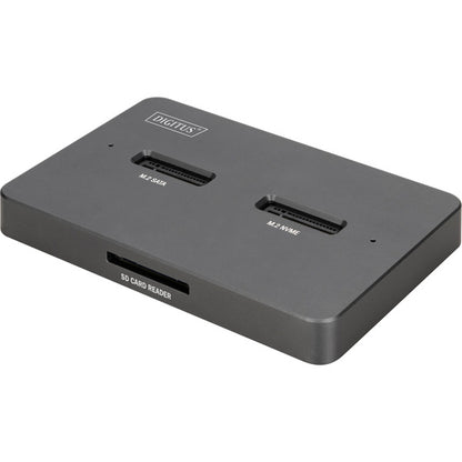 Digitus Dual M.2 NVMe SSD Docking Station (Black, USB-C, M.2 SSD Support, SD-E)