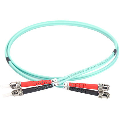 Digitus LWL Patchkabel, Duplex, ST > ST Stecker, Multimode OM3 (τυρκουάζ, 10 Μέτρα)