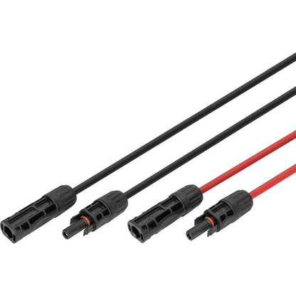 Digitus Solarkabel Verlängerung Ø 6mm² PV 1.500Volt (2x 5 Meter - 1x rot, 1x schwarz, MC4-Stecker / -Buchse)