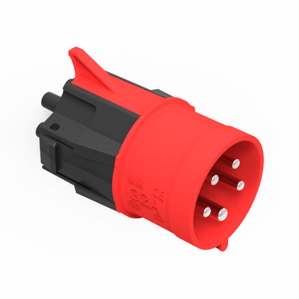 NRGkick Plug Adapter 32A - 5-Pole, max. 22kW (Black/Red, for NRGkick Charging Unit)