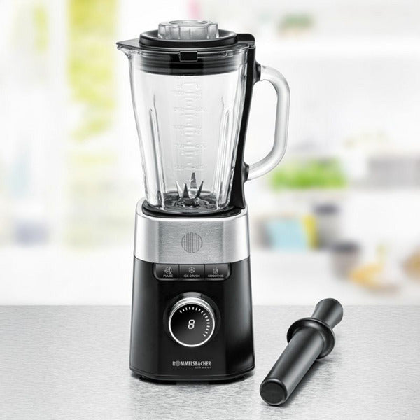 Rommelsbacher Standmixer MX 1260 (schwarz/edelstahl, 1200 Watt, 1,5 Liter)