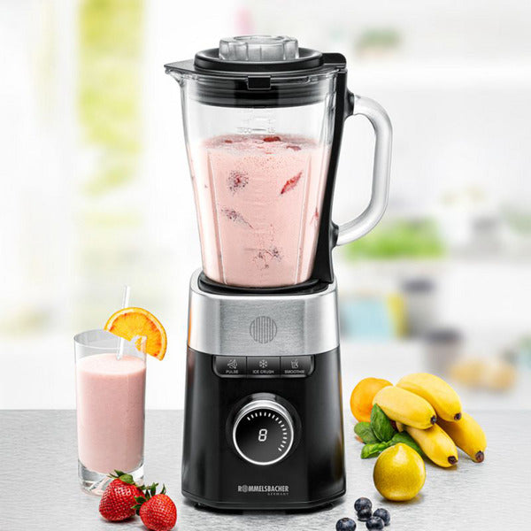 Rommelsbacher Standmixer MX 1260 (schwarz/edelstahl, 1200 Watt, 1,5 Liter)