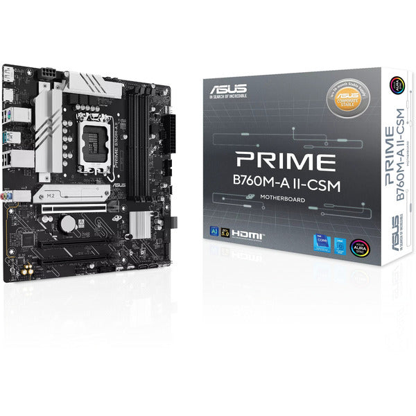 Asus PRIME B760M-A II-CSM Motherboard (Black/Silver)
