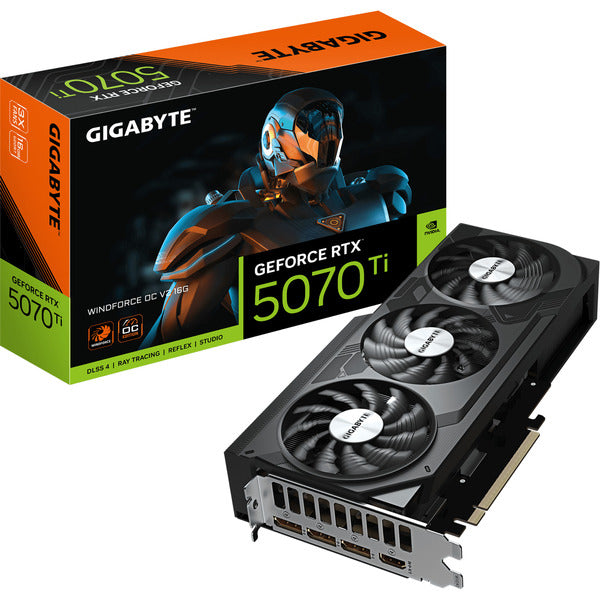 GigaByte GeForce RTX 5070 Ti WINDFORCE OC V2 16GB Graphics Card (DLSS 4, 3x DisplayPort, 1x HDMI 2.1)
