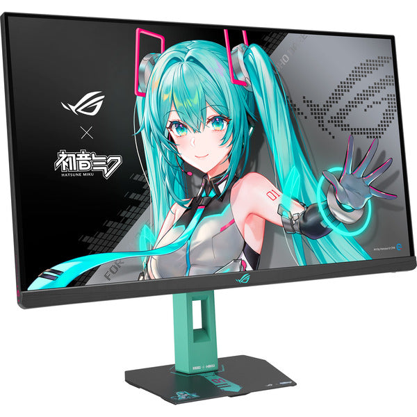 Asus ROG Strix XG27ACMEG-G Hatsune Miku Edition (68.6 cm (27 Zoll), schwarz/türkis, QHD, Fast-IPS, HDMI, DP, USB-C, 260Hz Panel)