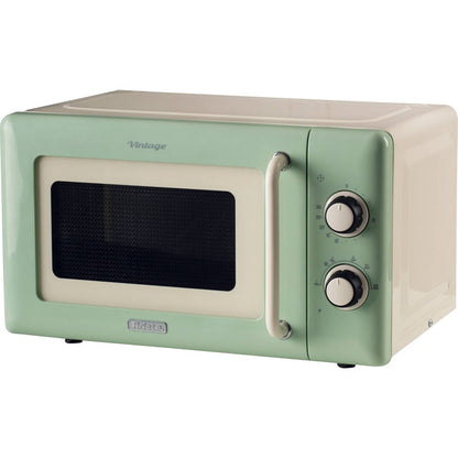 Ariete Vintage Microwave Oven (Cream/Light Green, 20 Liters)