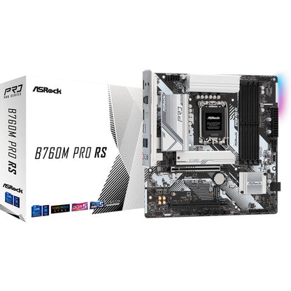 ASRock B760M Pro RS Motherboard (White/Black)